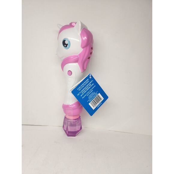 Unicorn Bubble Blower Wand Battery Operated with 2oz Bubble Solution - Picture 2 of 3